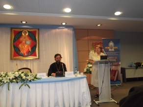 Выступление делегатов на Первом съезде православных библиотекарей Дона.