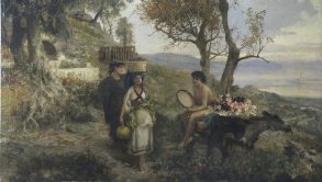 «Утром на рынок» (1890-ые годы, Таганрогская картинная галерея).
