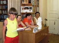 Конкурс чтецов, детская библиотека им. Пушкина, июнь 2012 г. 