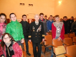В ПУ № 7 прошла встреча с ветераном флота Михаилом Леонидовичем Раппопортом «Встреча с героем нашего времени»,