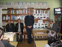 В библиотеке им. пушкина прошла встрече в участниками -  ветераном аварии на Чернобыльской АЭС